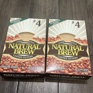 New! Natural brew cone shaped coffee filters
